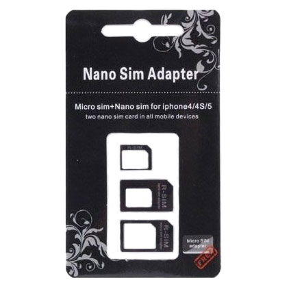Адаптер-переходник для сим карты с микро или нано