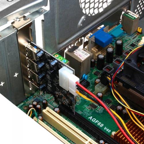 Установка платы расширения pci e