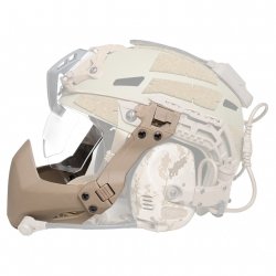 Тактическая маска с креплением для шлема на рельсы