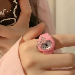 Детское кольцо с часами Hello Kitty