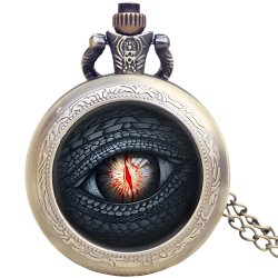Ретро годинник з ланцюжком око дракона