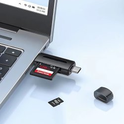 Картридер 2 в 1 с USB и Type-C